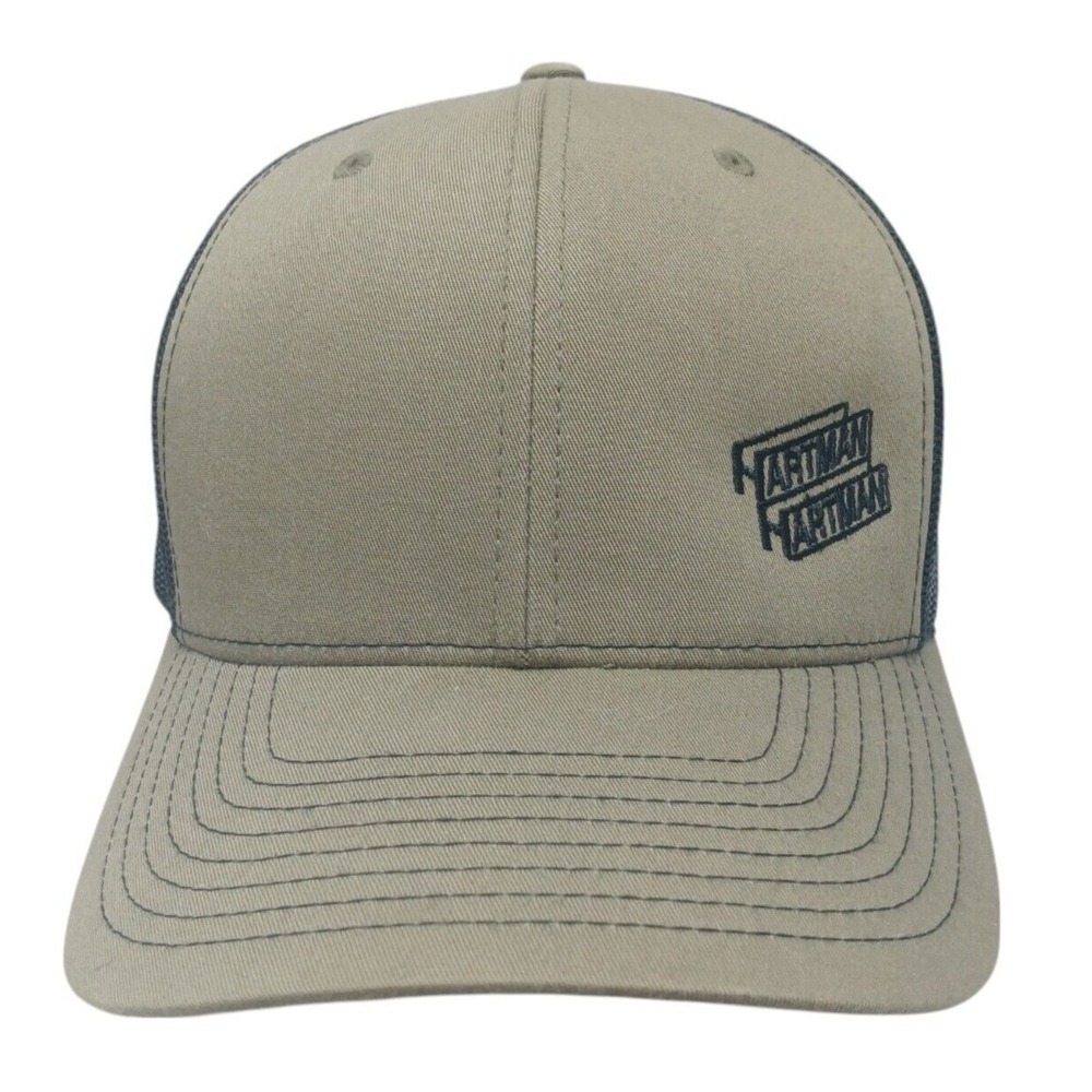 Hartman Men's‎ Tan & Black Mesh Snap Back Richardson Cap Hat